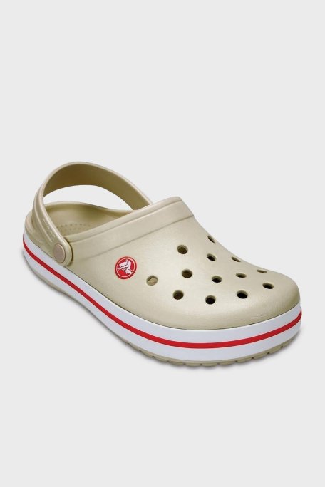 Crocs Crocband Logolu Çıkarılabilir Bilek Kayışlı Bayan Terlik 11016-1AS KREM - Crocs (1)