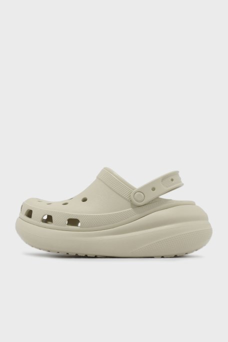 Crocs Crush Clog Logolu Platform Taban Çıkarılabilir Kayışlı Unisex Terlik 207521-2Y2 KEMİK - Crocs (1)