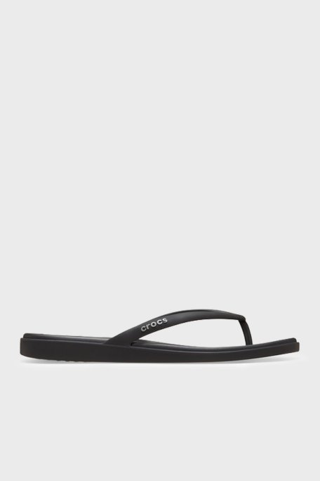 Crocs Miami Flip Logolu Parmak Arası Kadın Terlik 211435-001 SİYAH - Crocs