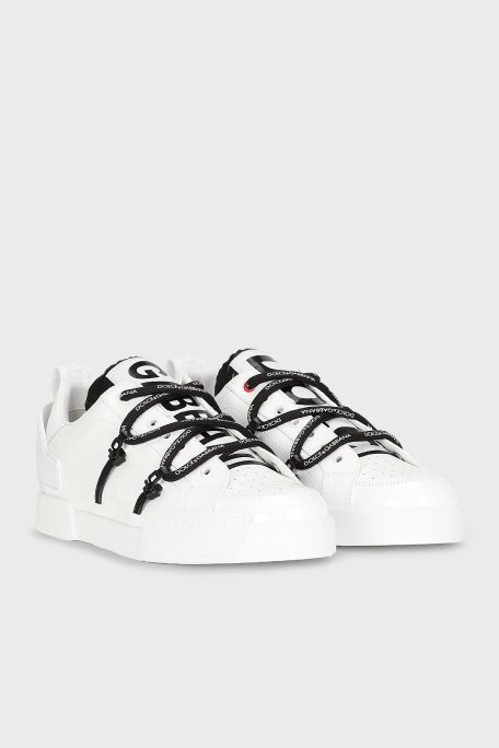 Dolce Gabbana Deri Sneaker Erkek Ayakkabı CS1783 AJ986 89697 BEYAZ - Dolce Gabbana (1)