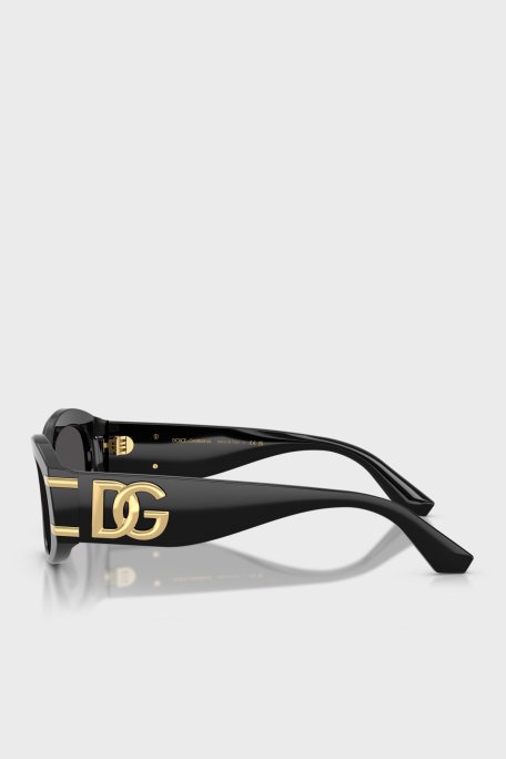Dolce Gabbana Logolu Güneş Kadın Gözlük 0DG4502 50187 55 Siyah - Dolce Gabbana (1)