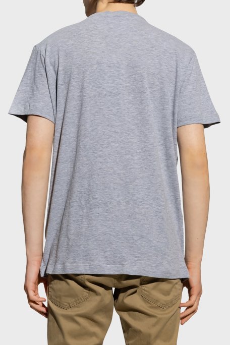 Dsquared2 Baskılı Bisiklet Yaka Pamuklu Regular Fit Erkek T Shirt S71GD1263 S221468 57M GRİ - Dsquared2 (1)