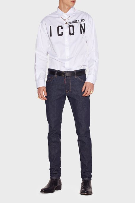 Dsquared2 Cool Guy Streç Pamuklu Skater Skinny Fit Jeans Erkek Kot Pantolon S79LA0054 S30595 470 LACİVERT - Dsquared2