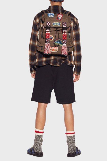 Dsquared2 Elastik Bel Bantlı Pamuklu Regular Fit Erkek Short S79MU0038 S25516 900 SİYAH - Dsquared2 (1)