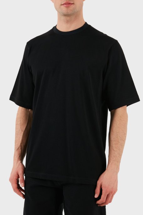 Dsquared2 Logo Baskılı Regular Fit Pamuklu Bisiklet Yaka Erkek T Shirt S74GD1266 S21658 900 SİYAH - Dsquared2 (1)