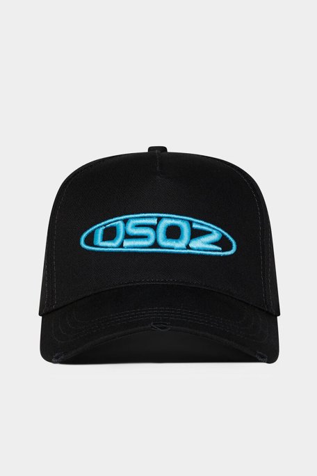 Dsquared2 Logolo Pamuklu Vintage Efektli Erkek Şapka BCM0689 05C00001 M2432 SİYAH - Dsquared2