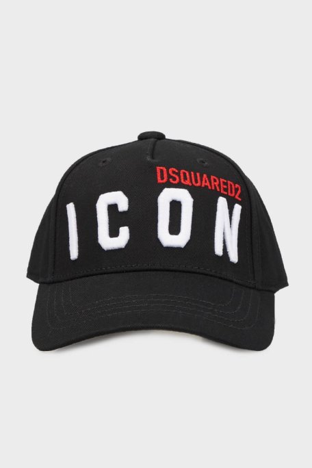 Dsquared2 Logolu Çocuk DQ0270 D00I8 Şapka DQ0270-D00I8 BLACK SİYAH - Dsquared2
