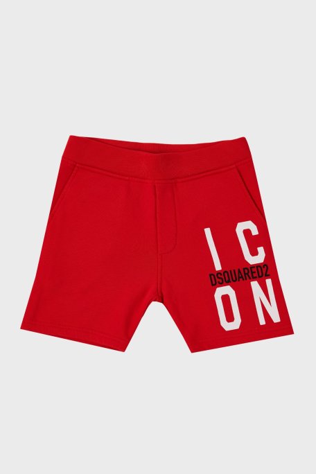 Dsquared2 Pamuklu Cepli Çocuk DQ0250 D002Y Short DQ0250-D002Y RED KIRMIZI - Dsquared2