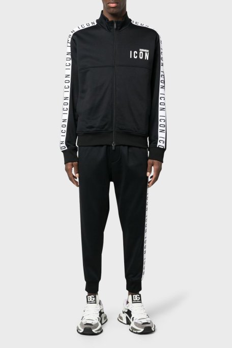 Dsquared2 Pamuklu Regular Fit Dik Yaka Erkek Sweat S79HG0013 S25497 900 SİYAH - Dsquared2 (1)