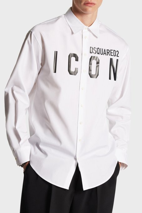 Dsquared2 Pamuklu Regular Fit Erkek Gömlek S79DL0026 S36275 100 BEYAZ - Dsquared2 (1)