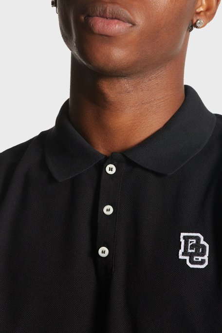 Dsquared2 Pamuklu Slim Fit Erkek Polo Yaka T Shirt S74GL0078 S22743 900 SİYAH - Dsquared2 (1)