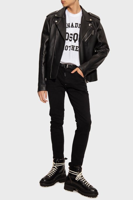 Dsquared2 Streç Pamuklu Düşük Bel Skinny Skater Jeans Erkek Kot Pantolon S74LB1137 S30733 900 SİYAH - Dsquared2 (1)