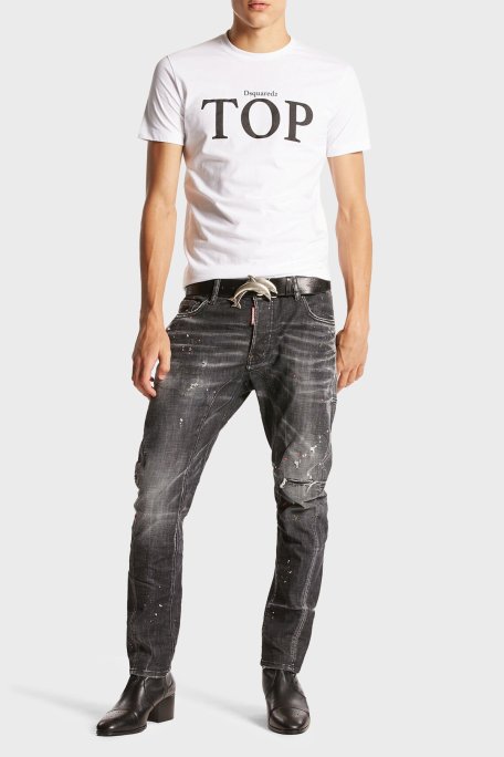 Dsquared2 Streç Pamuklu Skinny Fit Jeans Erkek Kot Pantolon S71LB1380 S30357 900 FÜME - Dsquared2