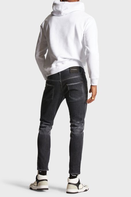 Dsquared2 Streç Pamuklu Skinny Fit Jeans Erkek Kot Pantolon S74LB1474 S30503 900 SİYAH - Dsquared2 (1)