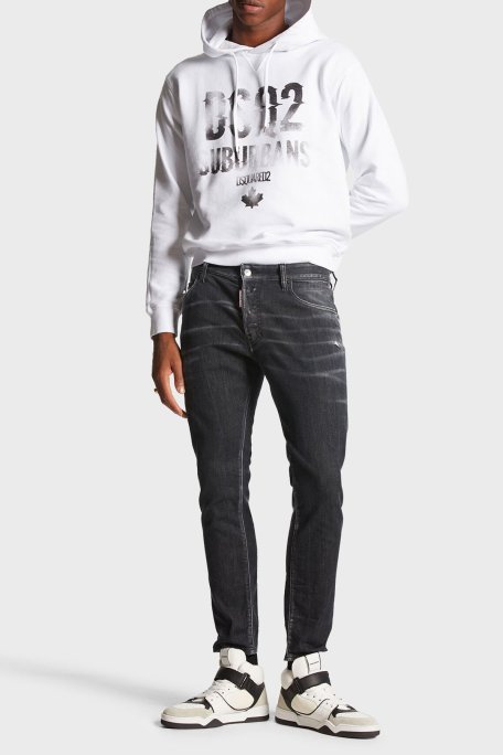 Dsquared2 Streç Pamuklu Skinny Fit Jeans Erkek Kot Pantolon S74LB1475 S30503 900 SİYAH - Dsquared2