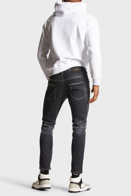 Dsquared2 Streç Pamuklu Skinny Fit Jeans Erkek Kot Pantolon S74LB1475 S30503 900 SİYAH - Dsquared2 (1)