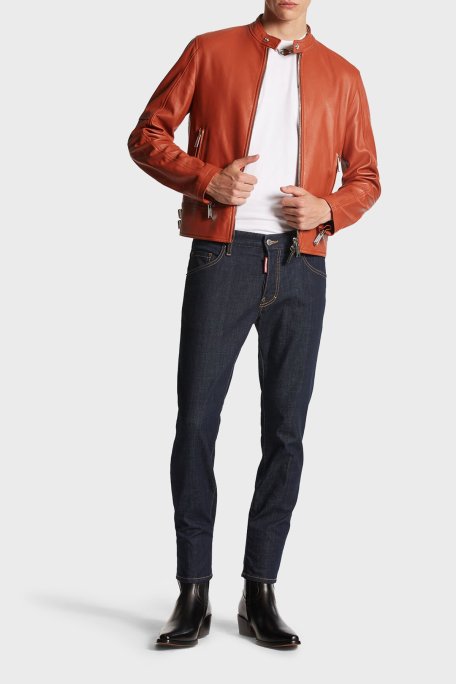Dsquared2 Streç Pamuklu Slim Fit Jeans Erkek Kot Pantolon S74LB1425 S30664 470 LACİVERT - Dsquared2