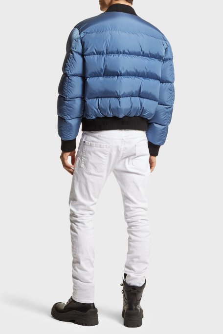 Dsquared2 Streç Pamuklu Slim Fit Jeans Erkek Kot Pantolon S74LB1492 S39781 100 BEYAZ - Dsquared2 (1)