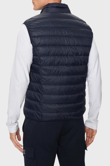 EA7 % 100 Kuş Tüyü Dolgulu Kapitoneli Erkek Yelek 8NPQ06 PNGPZ 1562 LACİVERT - EA7 (1)