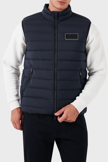 EA7 % 100 Kuş Tüyü Dolgulu Şişme Erkek Yelek 6DPQ02 PNHAZ 1562 LACİVERT - EA7 (1)