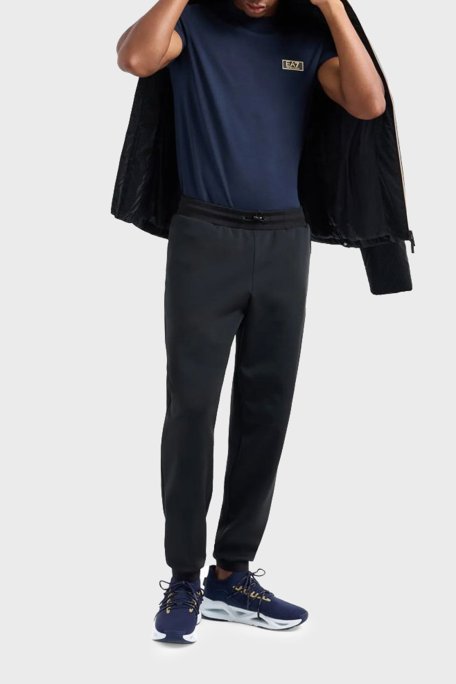 EA7 % 100 Pamuk Regular Fit Bisiklet Yaka Erkek T Shirt 7M000021 AF10170 UB102 LACİVERT - EA7 (1)