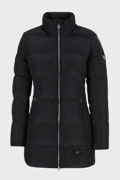 EA7 Cepli Fermuarlı Regular Fit Dik Yaka Şişme Bayan Mont S 6KTK10 TN8AZ 1200 SİYAH - EA7 (1)