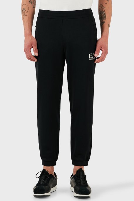 EA7 Logolu Modal Karışımlı Regular Fit Normal Bel Lastikli Paça Jogger Erkek Pantolon 7M000306 AF13740 UC001 SİYAH - Ea7