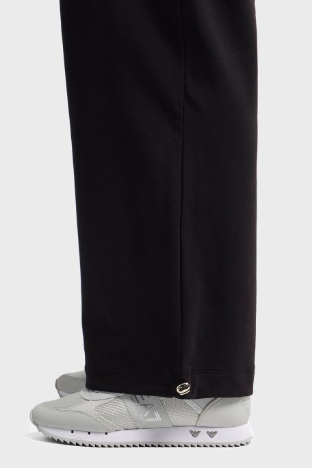 EA7 Logolu Relaxed Fit Kapüşonlu Bol Paça Kadın Eşofman Takımı 7W000086 AF13135 UC001 SİYAH - Ea7 (1)