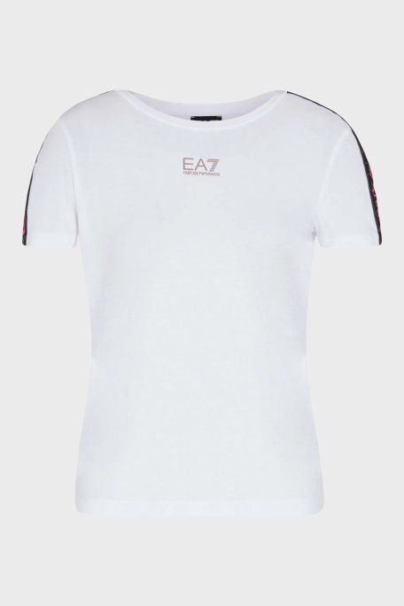 EA7 Logolu Slim Fit Bisiklet Yaka Bayan T Shirt 3RTT02 TJKUZ 1100 BEYAZ - EA7 (1)
