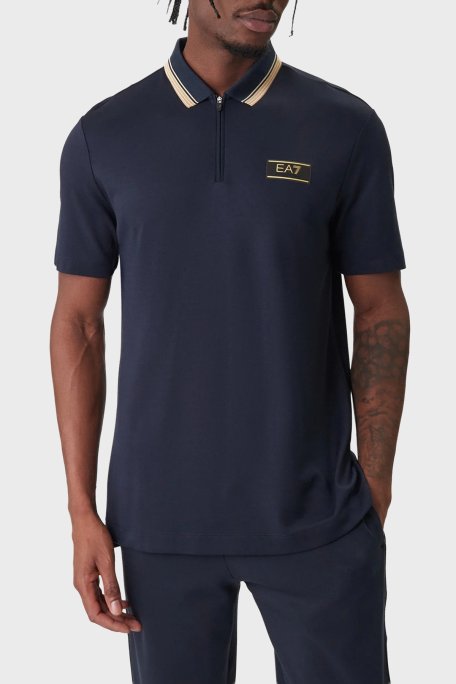 EA7 Logolu Slim Fit Kısa kollu Erkek Polo 7M001333 AF13739 UB102 LACİVERT - Ea7