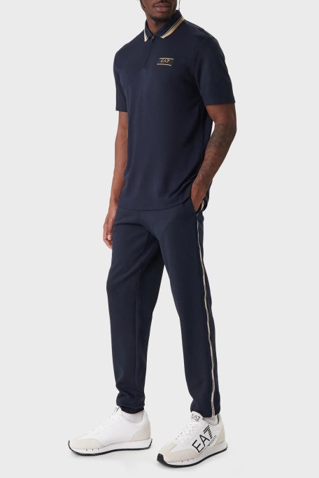 EA7 Logolu Slim Fit Kısa kollu Erkek Polo 7M001333 AF13739 UB102 LACİVERT - Ea7 (1)