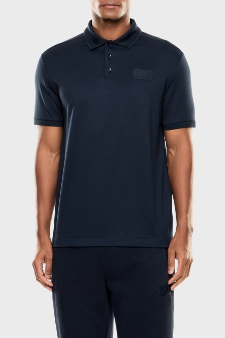 EA7 Modal Regular Fit Logolu Düğmeli Erkek Polo 7M001359 AF13862 UB102 LACİVERT - Ea7