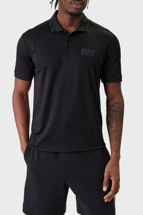 EA7 Modal Regular Fit Logolu Düğmeli Erkek Polo 7M001359 AF13862 UC001 SİYAH - Ea7