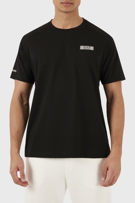 EA7 Pamuklu Regular Fit Bisiklet Yaka Erkek T Shirt 3DPT24 PJUVZ 1200 SİYAH - EA7