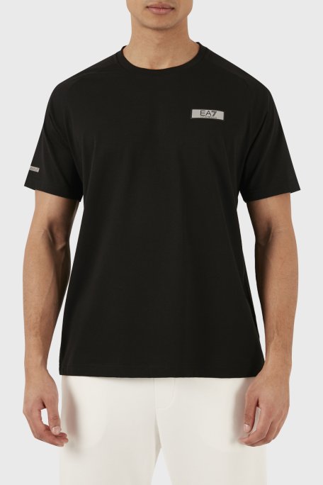 EA7 Pamuklu Regular Fit Bisiklet Yaka Erkek T Shirt 3DPT24 PJUVZ 1200 SİYAH - EA7
