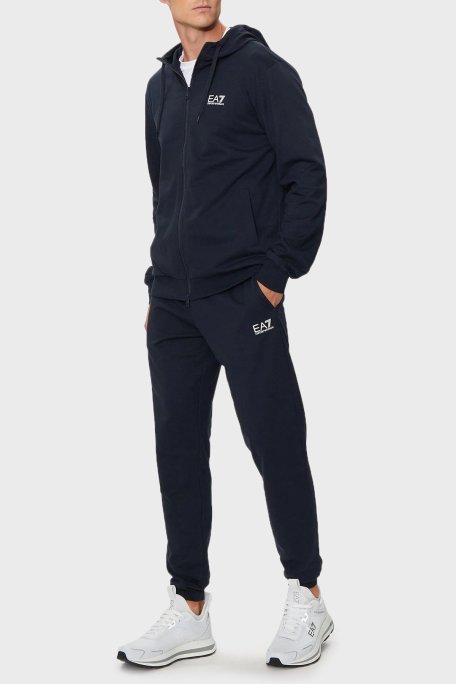 EA7 Pamuklu Regular Fit Erkek Eşofman Takımı 8NPV63 PJVRZ 1562 LACİVERT - EA7