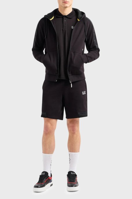 EA7 Pamuklu Regular Fit Erkek Polo Yaka T Shirt 3DPF23 PJ02Z 0200 SİYAH - EA7 (1)