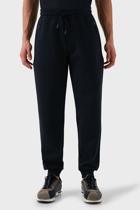 EA7 Pamuklu Regular Fit Normal Bel Ribanalı Paça Jogger Erkek Pantolon 7M000097 AF12116 UB102 LACİVERT - Ea7