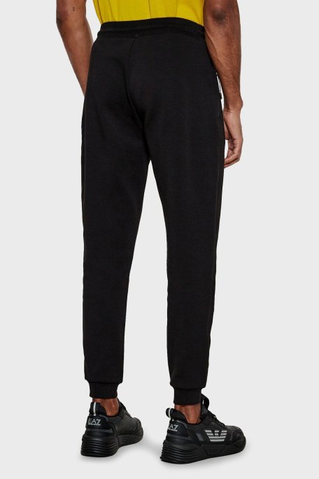 EA7 Pamuklu Regular Fit Normal Bel Ribanalı Paça Jogger Erkek Pantolon 7M000097 AF12116 UC001 SİYAH - Ea7 (1)