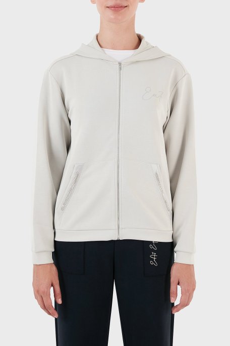 EA7 Regular Fit Kapüşonlu Bayan Sweat 6RTM20 TJDCZ 1931 GRİ - EA7