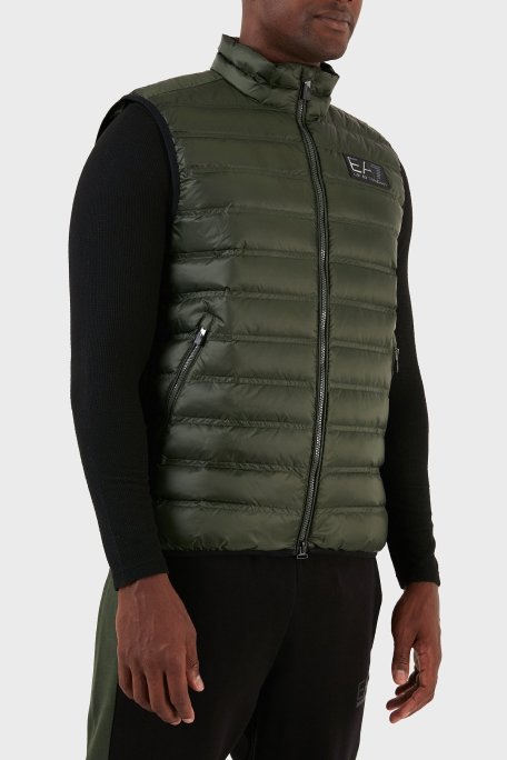 EA7 Regular Fit Kuş Tüyü Dolgulu Şişme Erkek Yelek 6RPQ02 PN5ZZ 1845 HAKİ - EA7 (1)