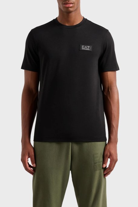 EA7 Slim Fit Bisiklet Yaka Erkek T Shirt 3DPT72 PJUJZ 1200 SİYAH - EA7