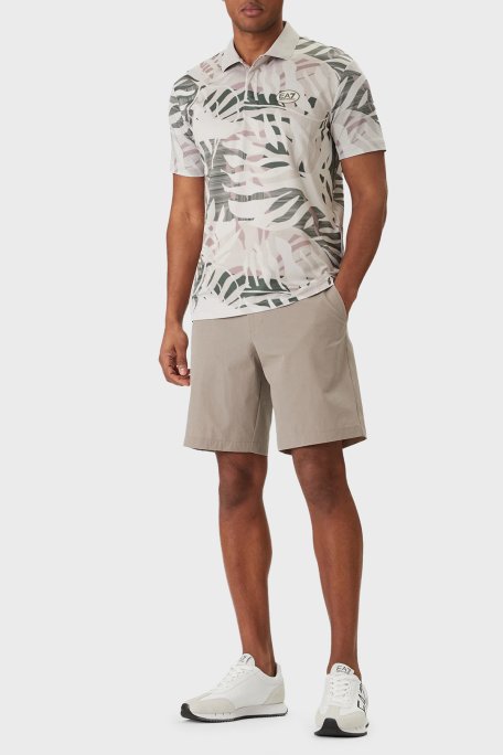 EA7 Slim Fit Logolu Normal Bel Erkek Şort 7M000194 AF14589 U6167 TOPRAK - Ea7 (1)