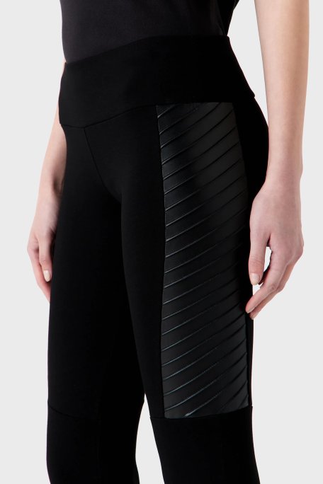 EA7 Slim Fit Viskon Karışımlı Kışlık Bayan Tayt 6RTP73 TJRLZ 1200 SİYAH - EA7 (1)