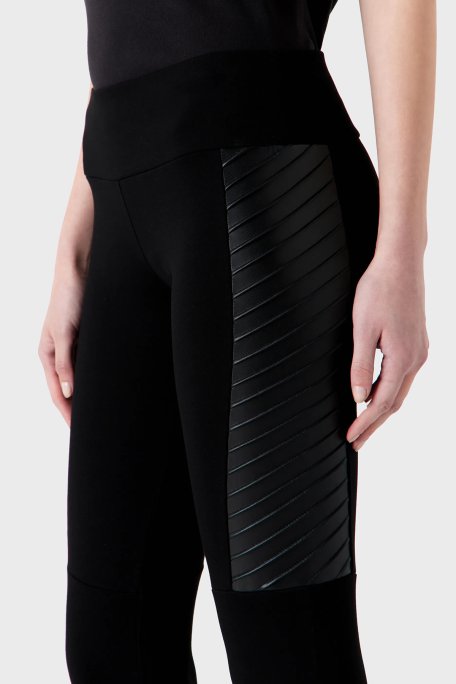 EA7 Slim Fit Viskon Karışımlı Kışlık Kadın Tayt 6RTP73 TJRLZ 1200 SİYAH - EA7 (1)