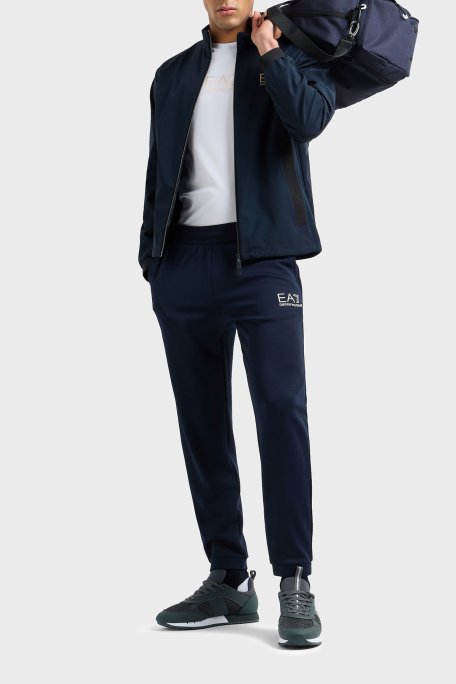 EA7 Streç Logolu Slim Fit Bisiklet Yaka Erkek T Shirt 7M000301 AF13739 U0002 BEYAZ - Ea7 (1)