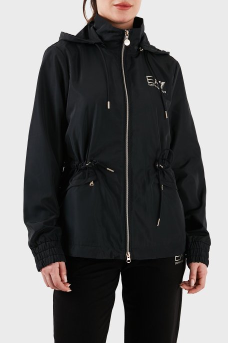 EA7 Suya ve Rüzgara Dayanıklı Kapüşonlu Bayan Mont 3DTB02 TN2RZ 0200 SİYAH - EA7