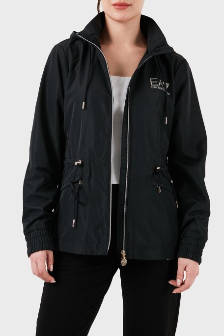 EA7 Suya ve Rüzgara Dayanıklı Kapüşonlu Bayan Mont 3DTB02 TN2RZ 0200 SİYAH - EA7 (1)