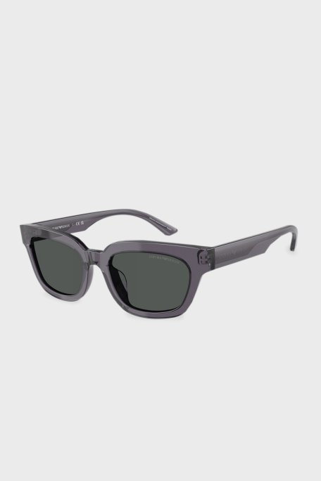 Emporio Armani Asimetrik Güneş Kadın Gözlük 0EA4233U 610687 53 Şeffaf Gri-Koyu Gri - Emporio Armani