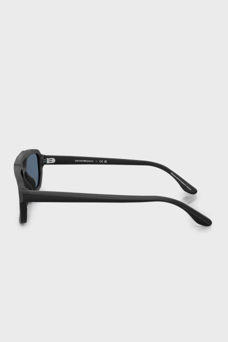 Emporio Armani Asimetrik Güneş Erkek Gözlük 0EA4240U 501787 53 Mat Siyah-Asetat - Emporio Armani (1)